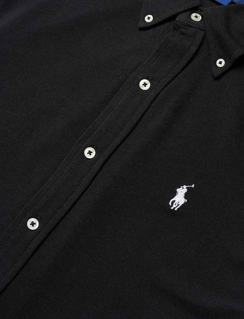 Polo Ralph Lauren - Featherweight Mesh Shirt - oxford shirts - polo black - 4