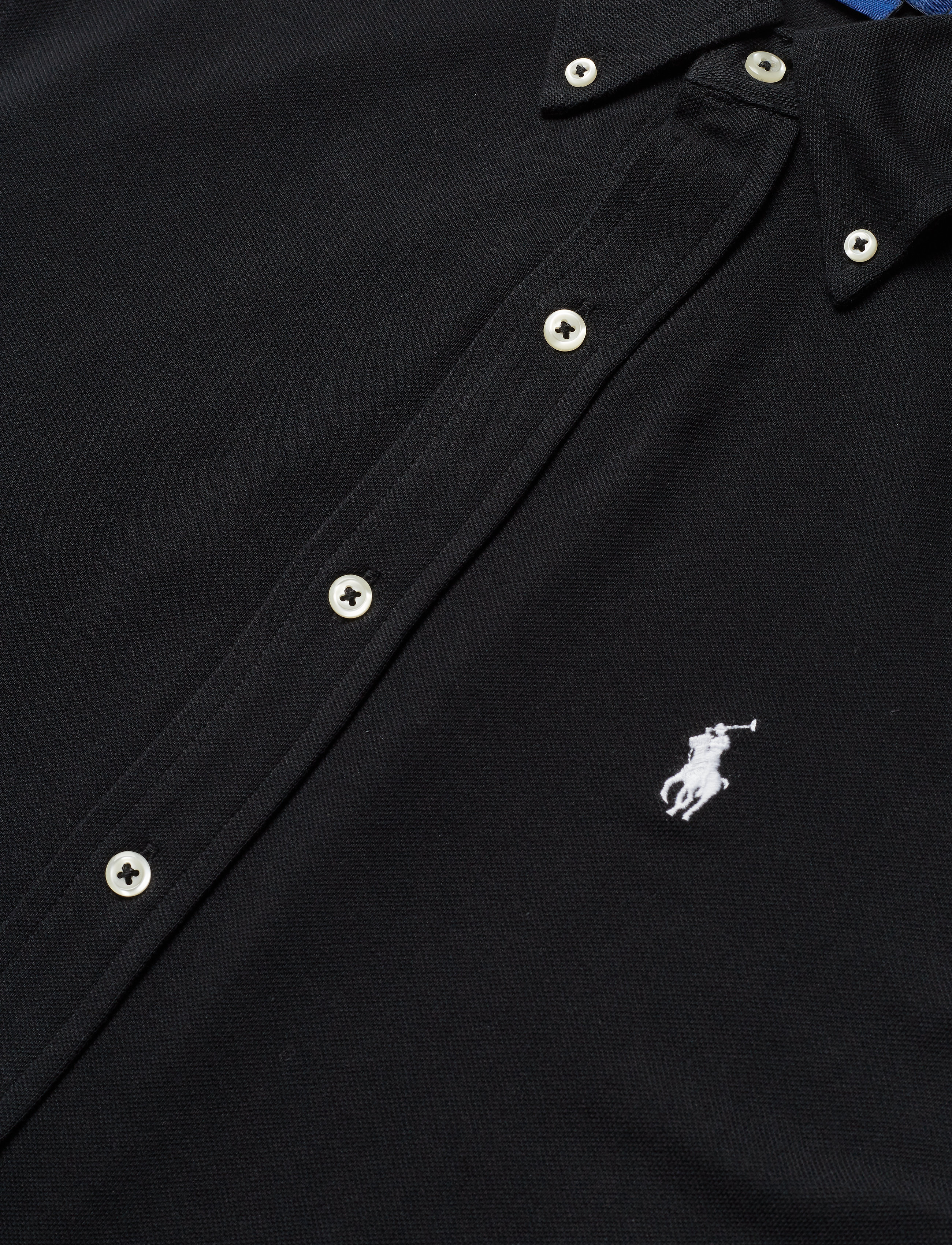 Polo Ralph Lauren - FEATHERWEIGHT MESH-LSL-KNT - oxford-hemden - polo black - 4