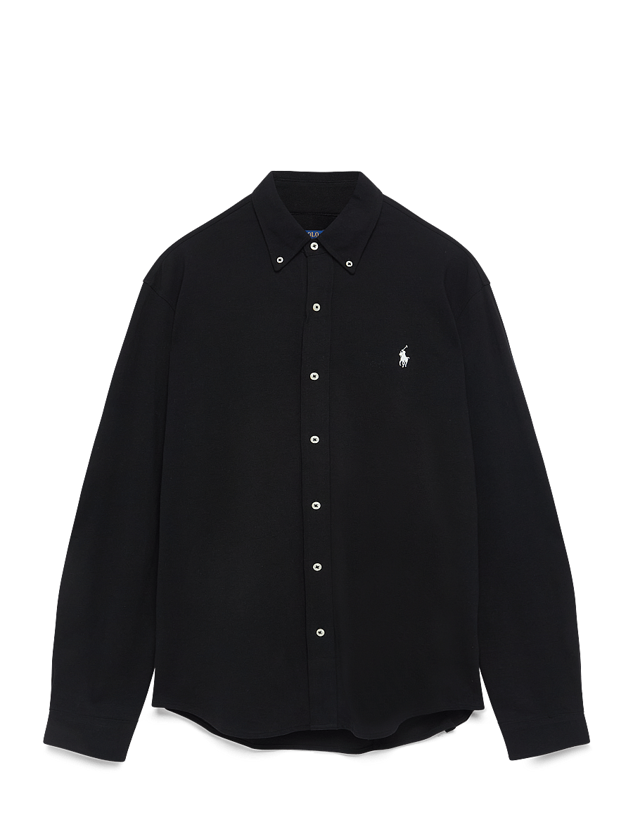 Polo Ralph Lauren - FEATHERWEIGHT MESH-LSL-KNT - oxford skjorter - polo black/c1730 - 1