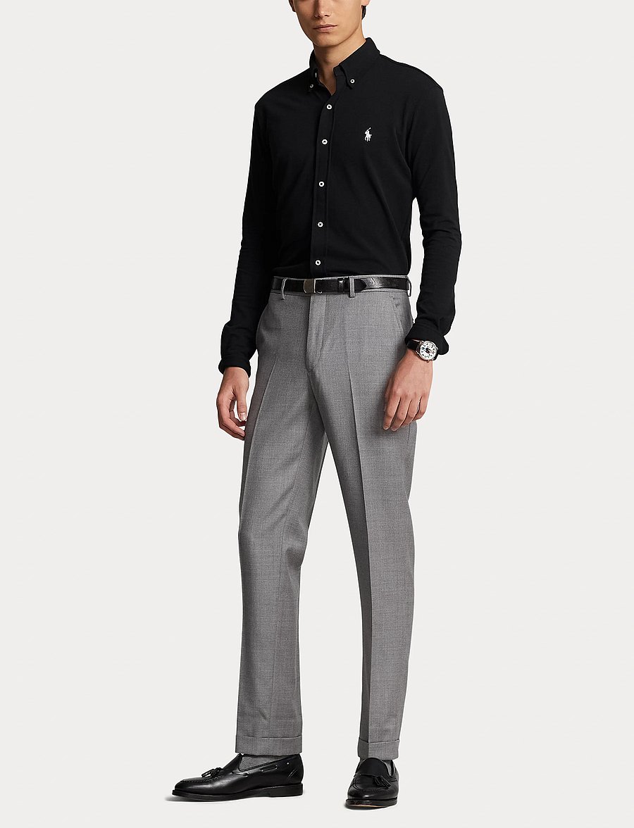 Polo Ralph Lauren - FEATHERWEIGHT MESH-LSL-KNT - oxford skjorter - polo black/c1730 - 5