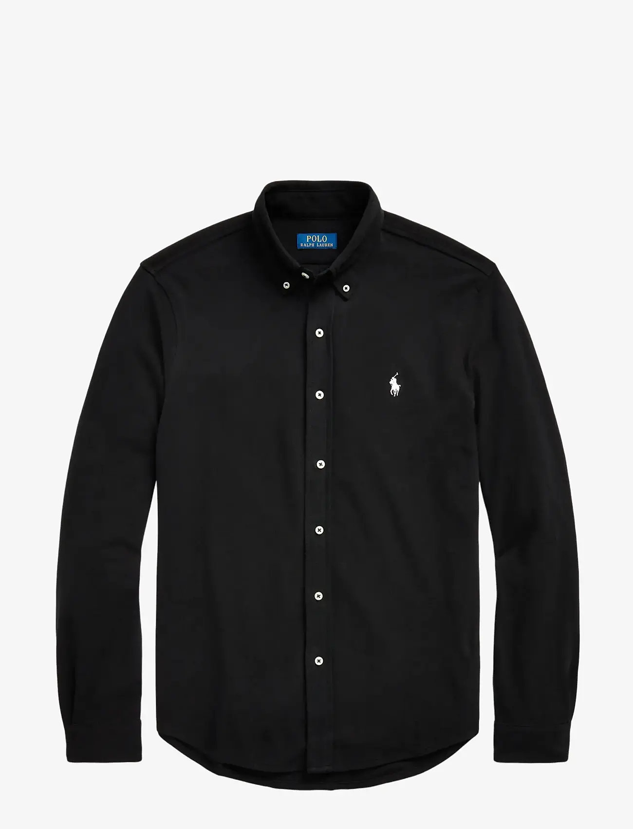 Polo Ralph Lauren - FEATHERWEIGHT MESH-LSL-KNT - oxford shirts - polo black/c1730 - 2