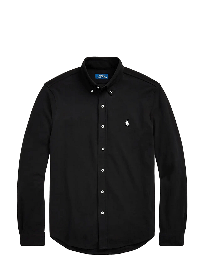 Polo Ralph Lauren - FEATHERWEIGHT MESH-LSL-KNT - oxford shirts - polo black/c1730 - 2
