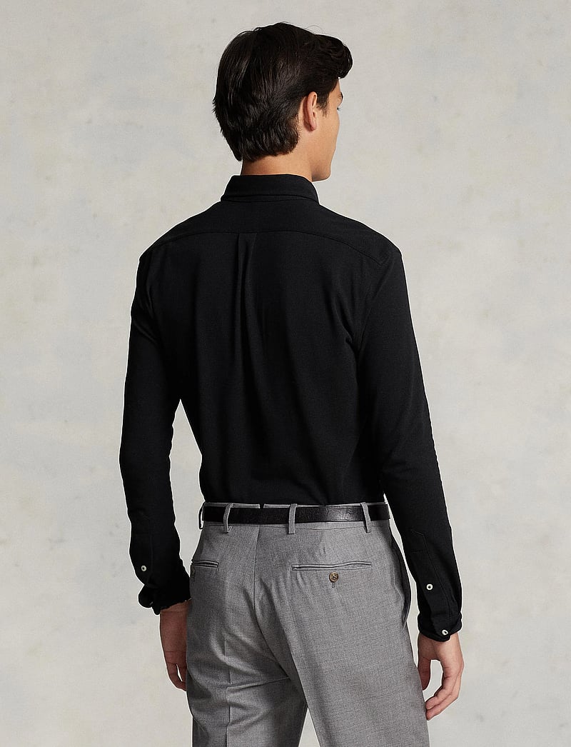 Polo Ralph Lauren - FEATHERWEIGHT MESH-LSL-KNT - oxford shirts - polo black/c1730 - 3