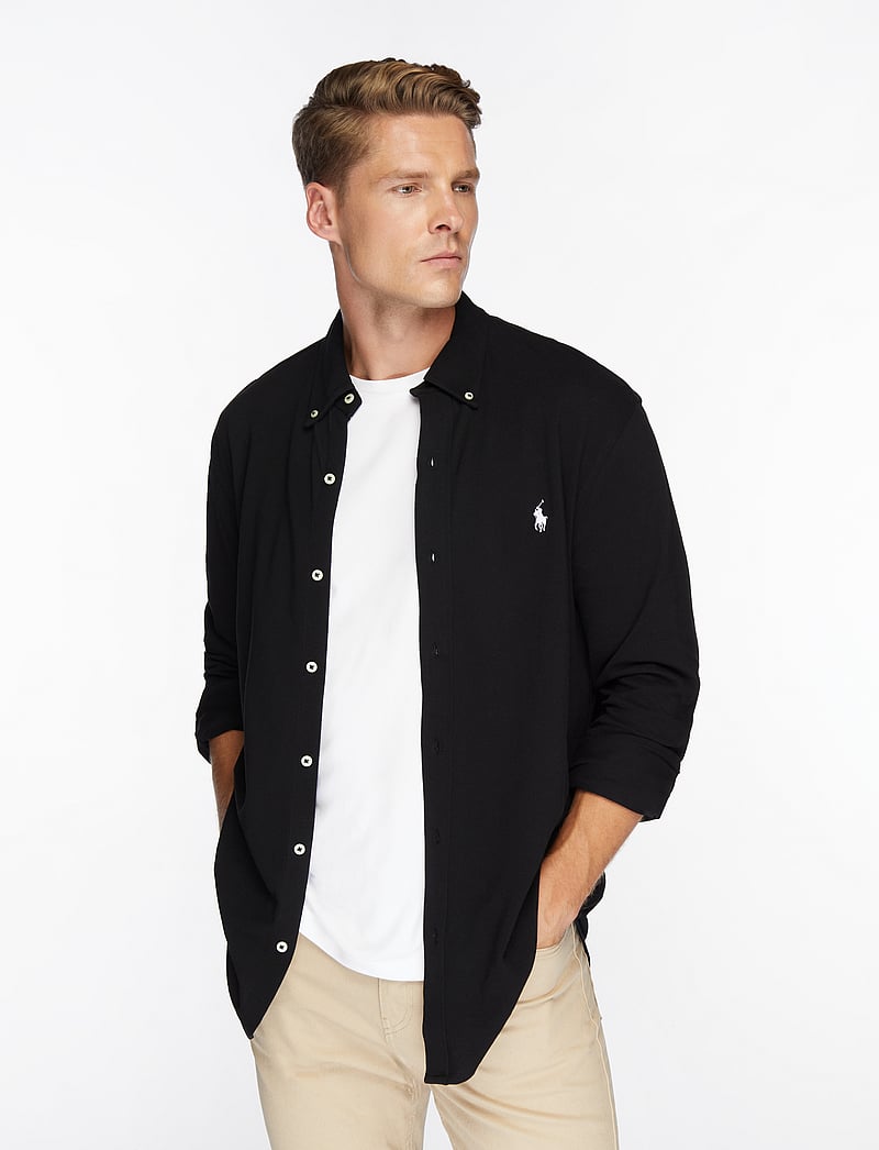 Polo Ralph Lauren - Featherweight Mesh Shirt - basic-hemden - polo black/c1730 - 0