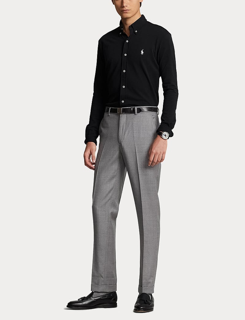 Polo Ralph Lauren - FEATHERWEIGHT MESH-LSL-KNT - oxford shirts - polo black/c1730 - 5