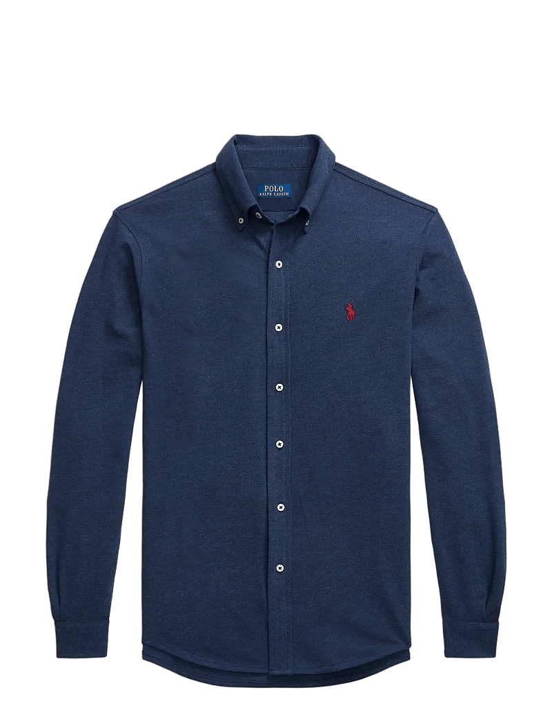Polo Ralph Lauren - Featherweight Mesh Shirt - oxfordi särgid - spring navy heath - 1