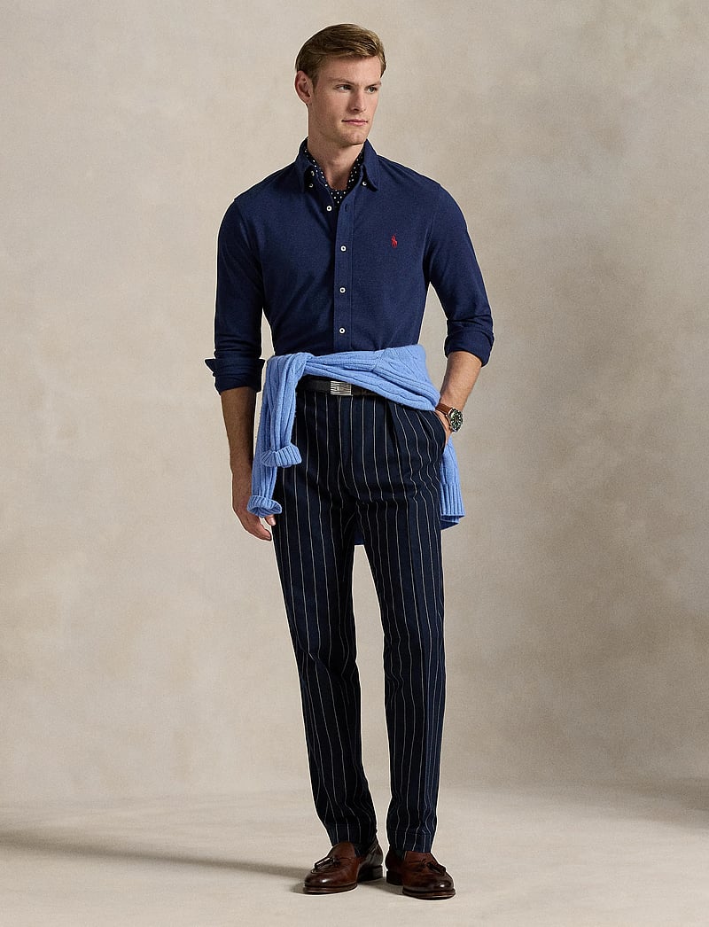 Polo Ralph Lauren - Featherweight Mesh Shirt - oxfordi särgid - spring navy heath - 0