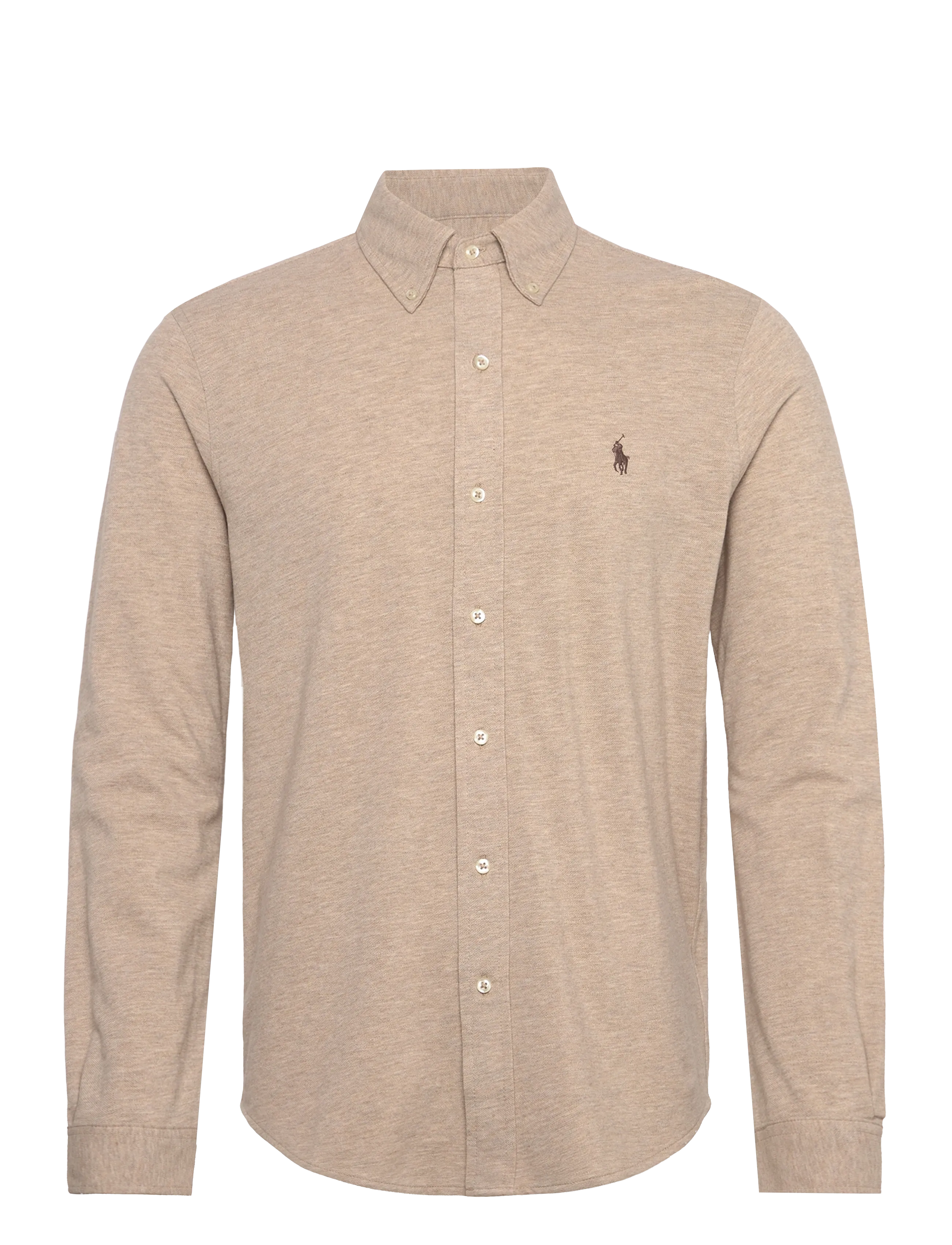 Polo Ralph Lauren Featherweight Mesh Shirt - Skjorter - TUSCAN BEIGE HEAT / beige