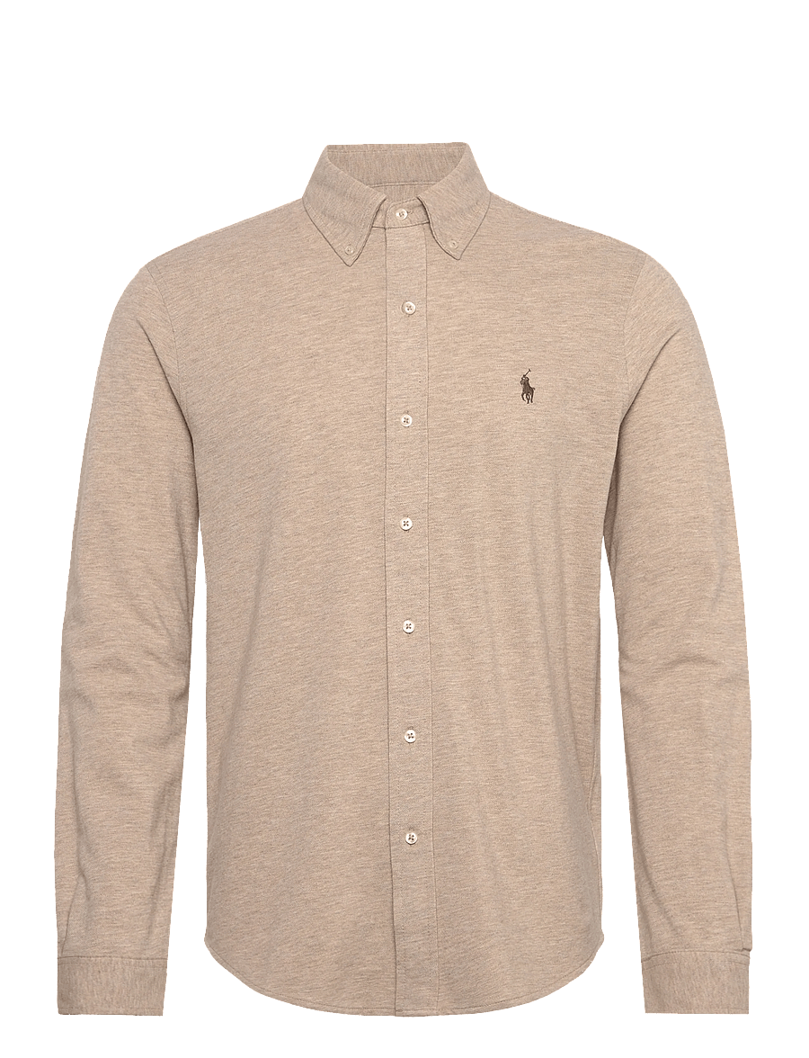 Polo Ralph Lauren - Featherweight Mesh Shirt - tuscan beige heat - 0