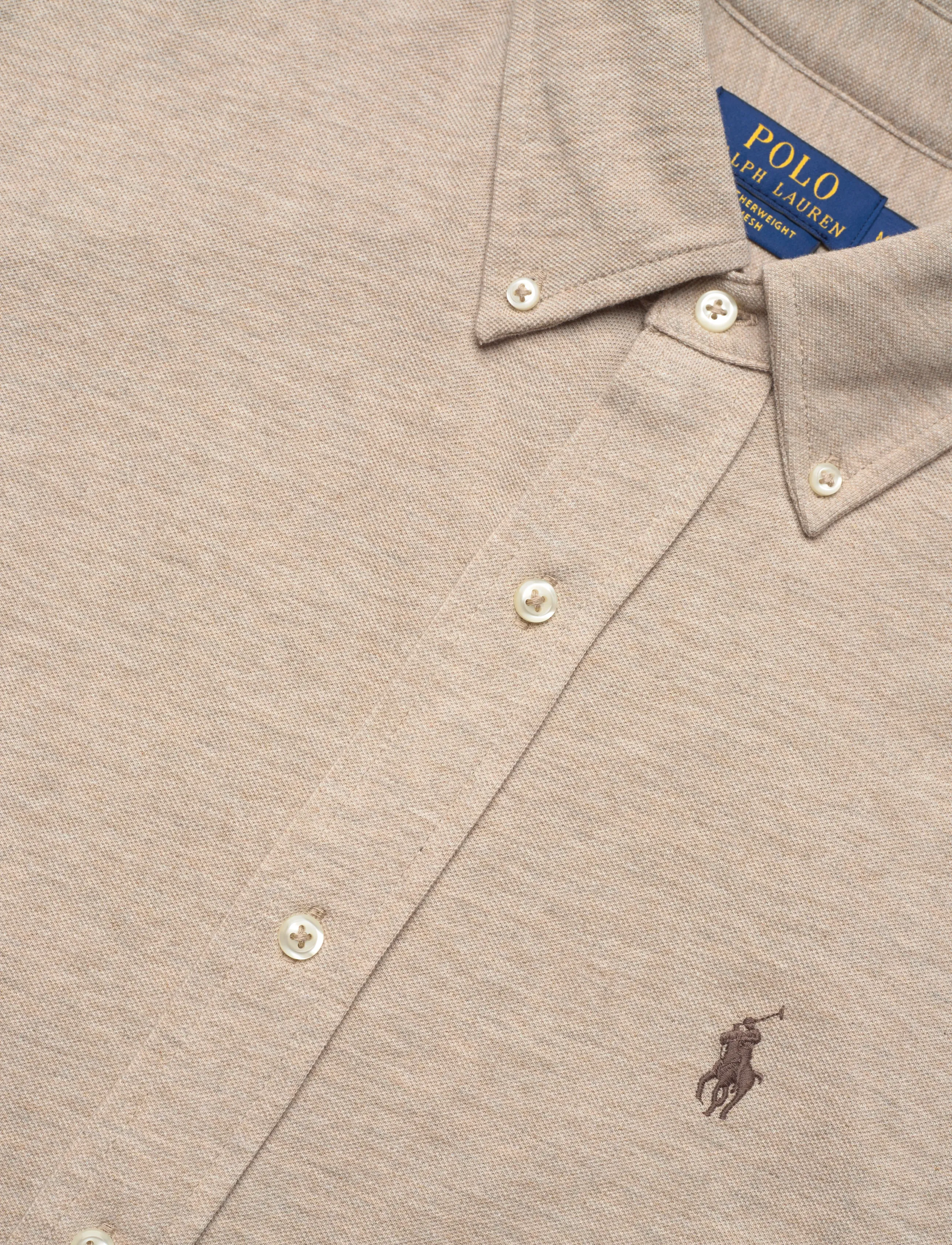 Polo Ralph Lauren - Featherweight Mesh Shirt - tuscan beige heat - 3