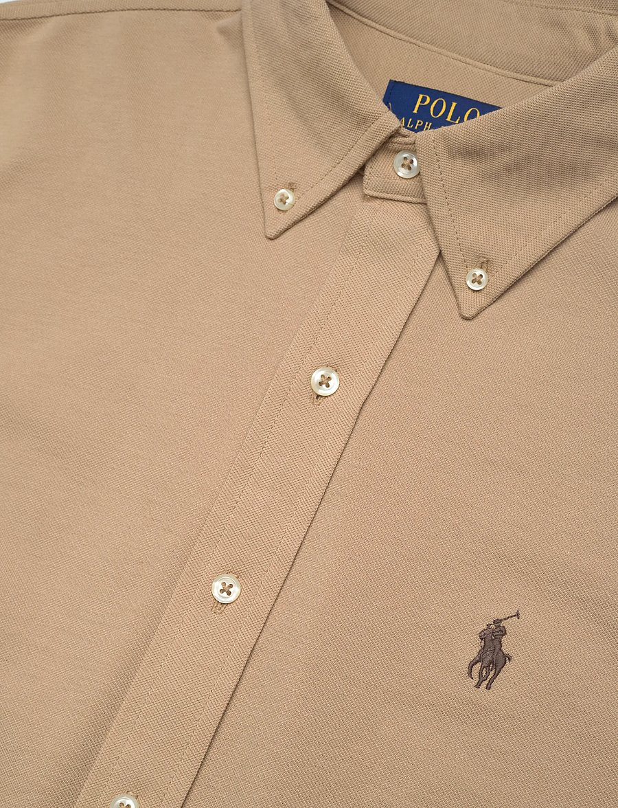 Polo Ralph Lauren - Featherweight Mesh Shirt - vintage khaki/c88 - 3
