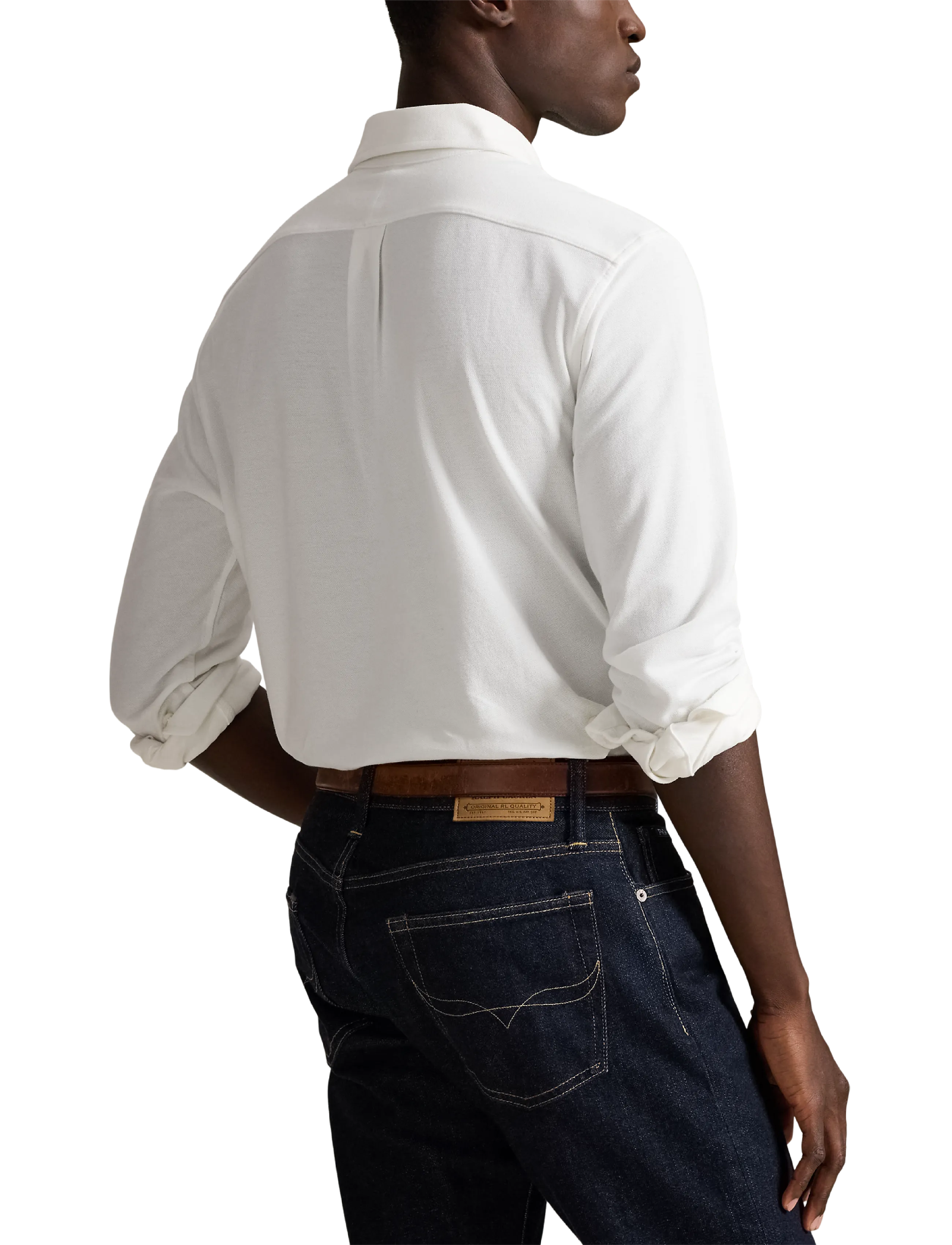 Polo Ralph Lauren Featherweight Mesh-Lsl-Knt skjortor & blusar herr – bild 6