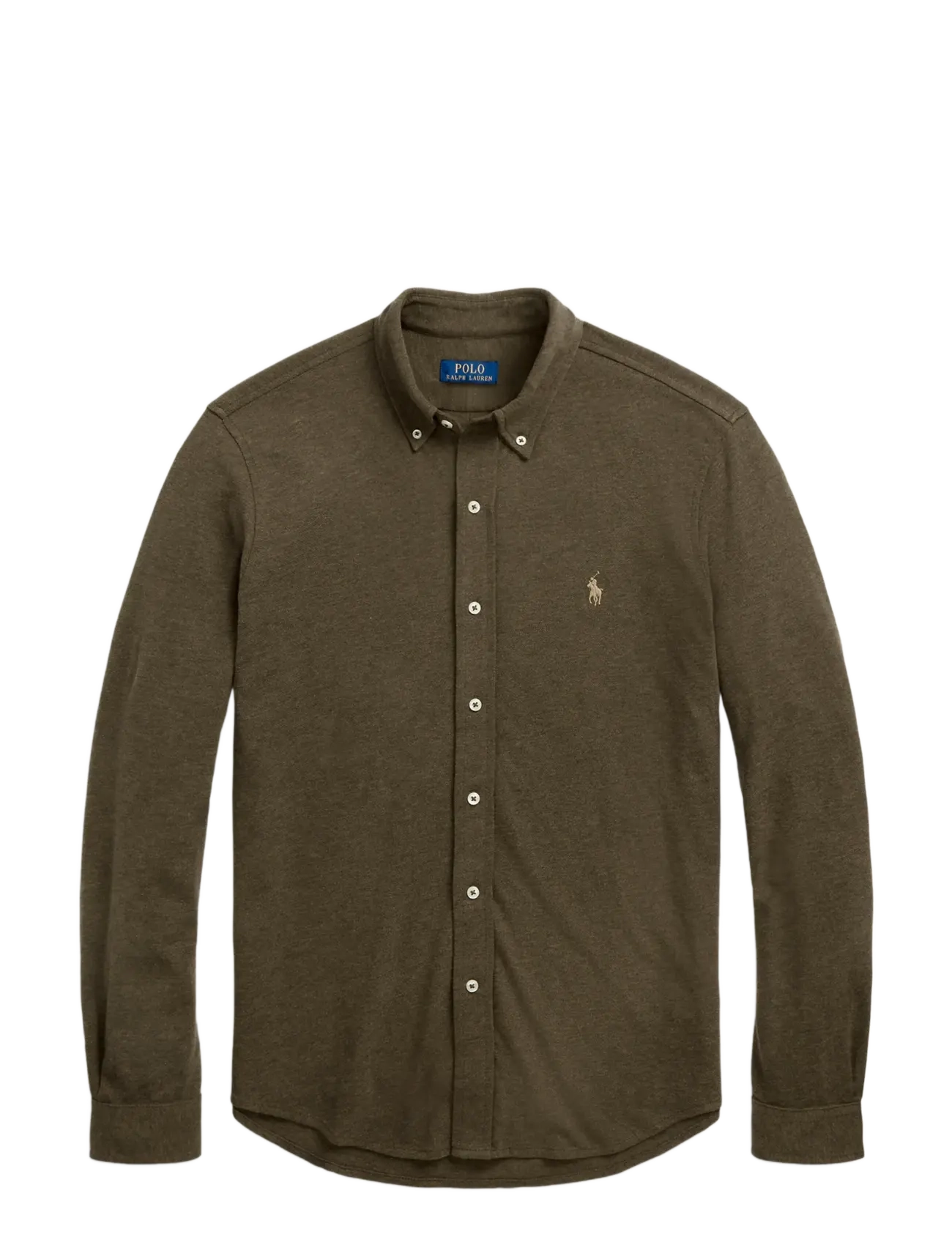 Polo Ralph Lauren Featherweight Mesh Shirt - Skjorter - WILSON OLIVE HEAT / khaki/green