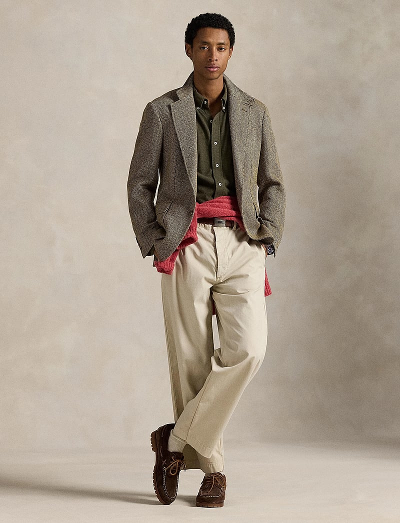 Polo Ralph Lauren - Featherweight Mesh Shirt - basic skjortor - wilson olive heat - 0