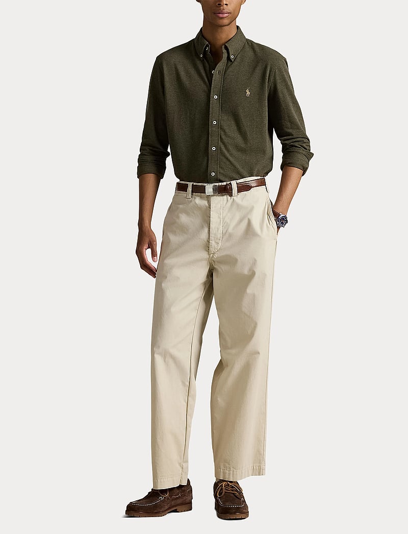 Polo Ralph Lauren - Featherweight Mesh Shirt - basic skjortor - wilson olive heat - 4