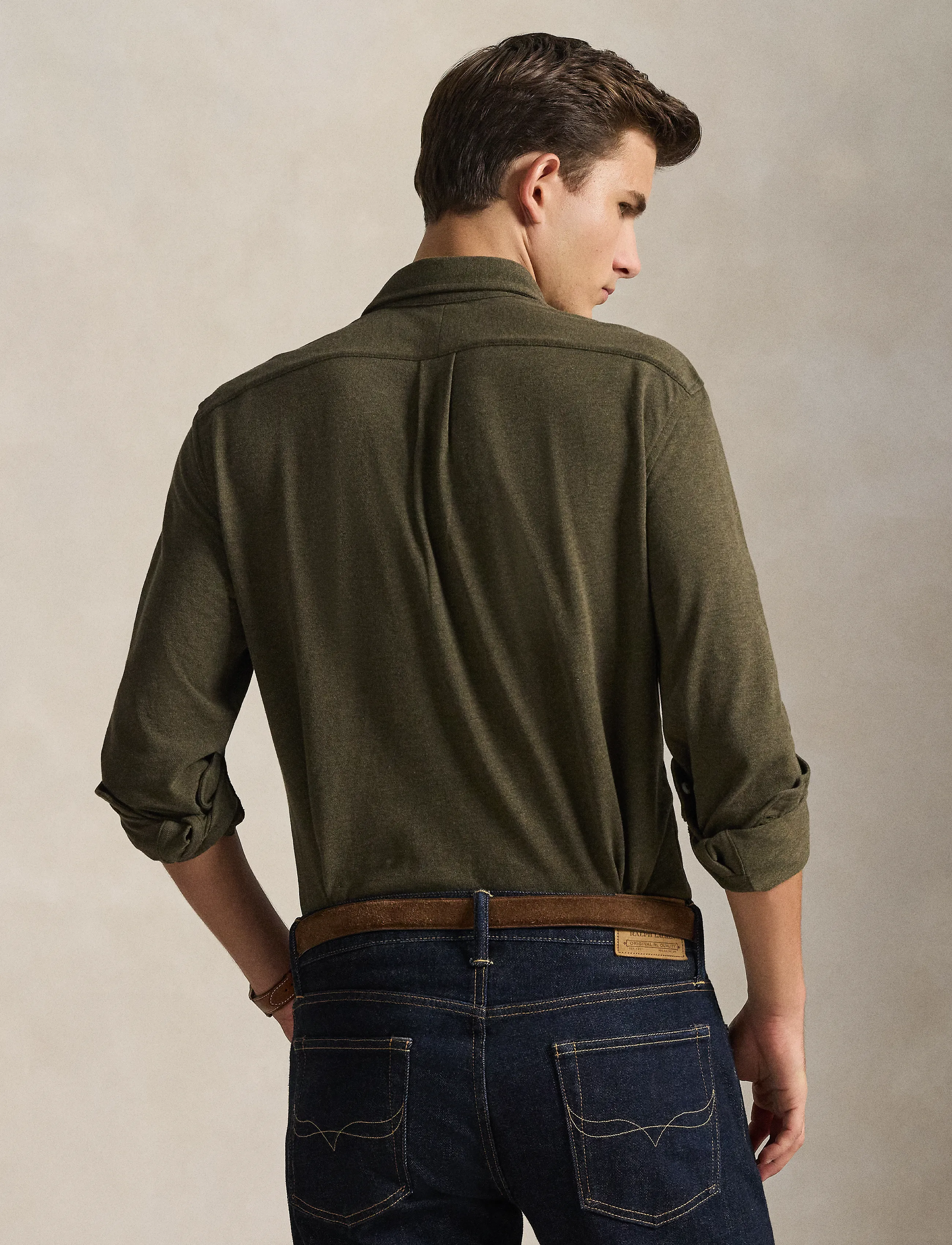 Polo Ralph Lauren - Featherweight Mesh Shirt - wilson olive heat - 4