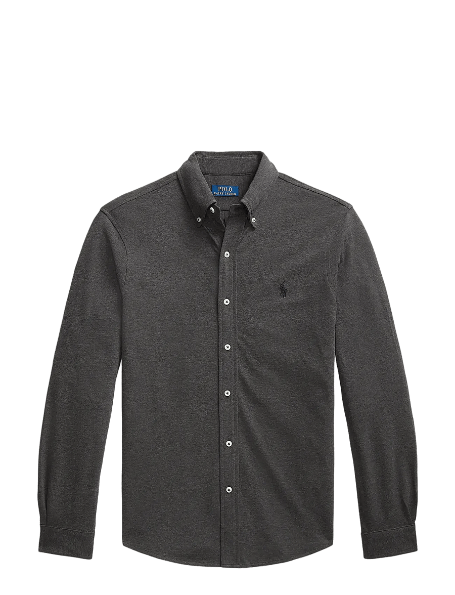 Polo Ralph Lauren - Featherweight Mesh Shirt - oxford-skjortor - windsor heather/c - 1