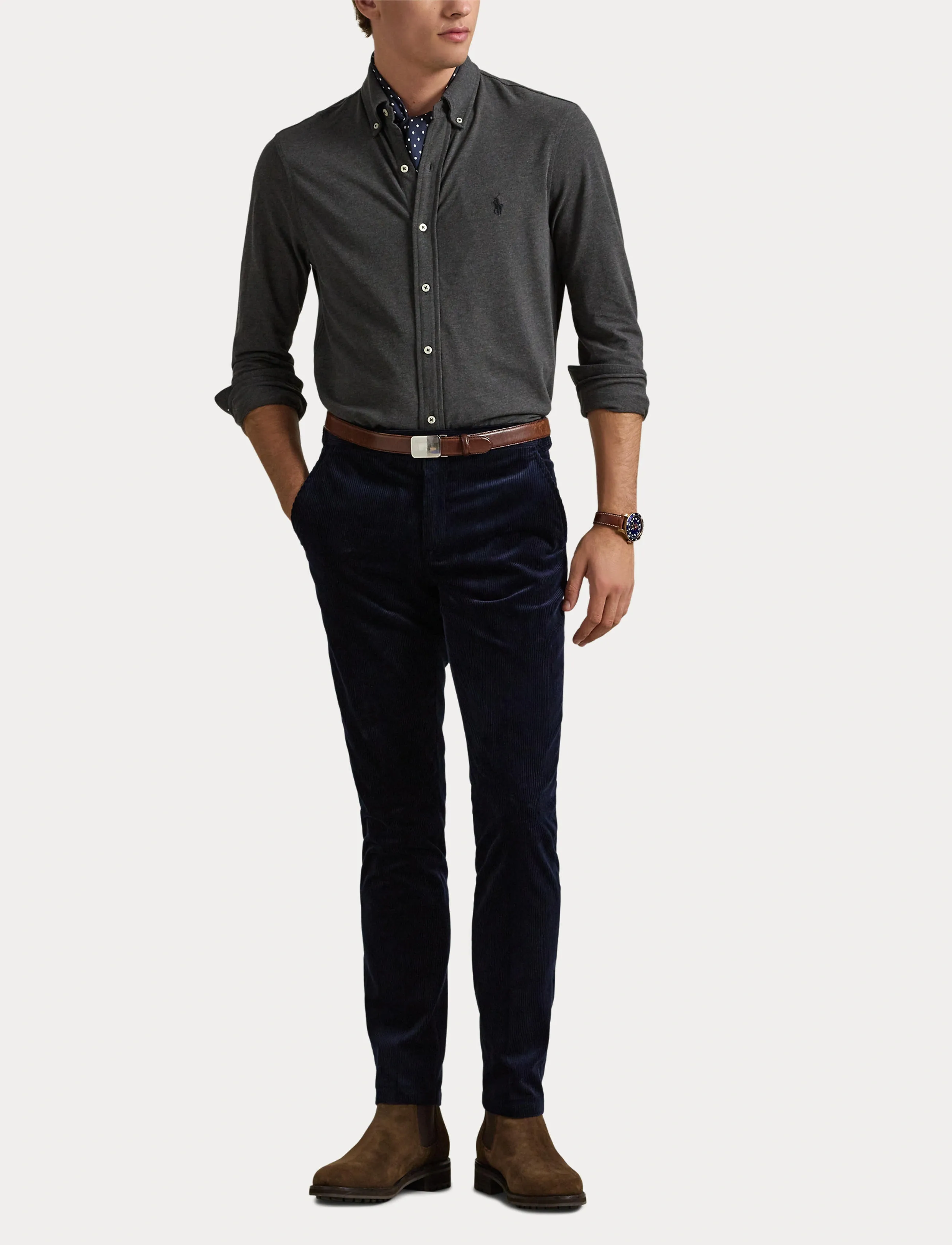 Polo Ralph Lauren - Featherweight Mesh Shirt - oxford-skjortor - windsor heather/c - 4