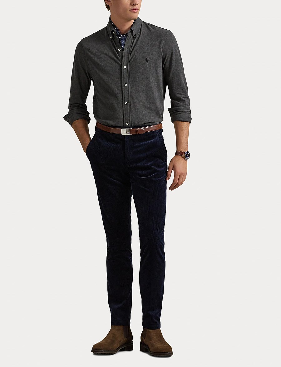 Polo Ralph Lauren - Featherweight Mesh Shirt - oxford-skjortor - windsor heather/c - 4