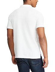 Polo Ralph Lauren - Custom Slim Fit Mesh Polo Shirt - lyhythihaiset - white - 4