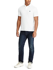 Polo Ralph Lauren - Custom Slim Fit Mesh Polo Shirt - lyhythihaiset - white - 5