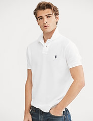 Polo Ralph Lauren - Custom Slim Fit Mesh Polo Shirt - lyhythihaiset - white - 6