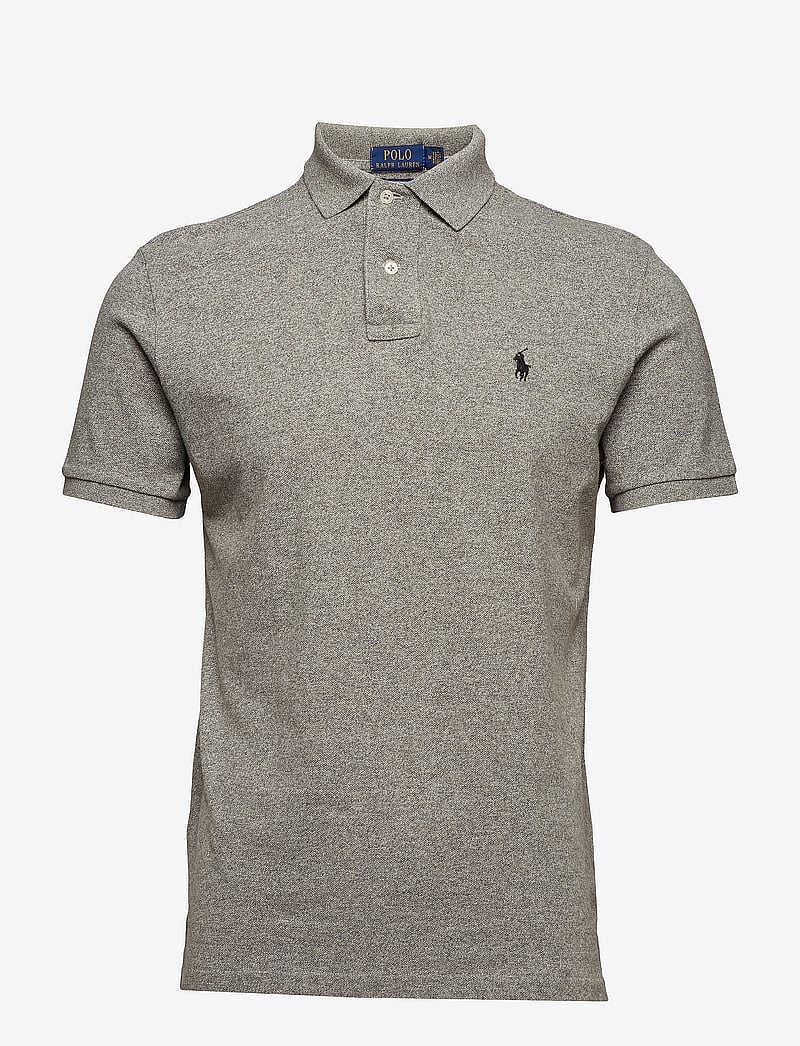 Polo Ralph Lauren - Custom Slim Fit Mesh Polo Shirt - lyhythihaiset - canterbury heathe - 1