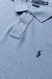 Polo Ralph Lauren - Custom Slim Fit Mesh Polo Shirt - isle htr - 6