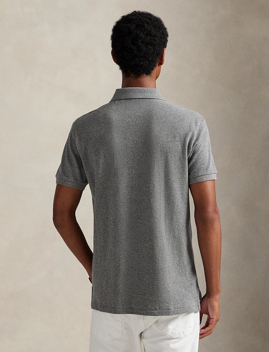 Polo Ralph Lauren - The Iconic Custom Slim Fit Mesh Polo - kurzärmelig - canterbury heathe - 3