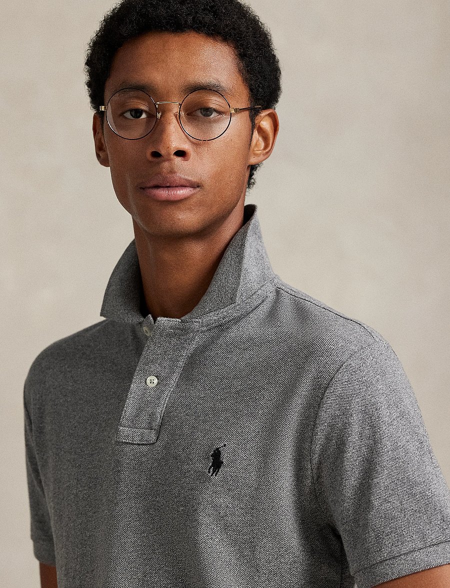Polo Ralph Lauren - The Iconic Custom Slim Fit Mesh Polo - kurzärmelig - canterbury heathe - 4