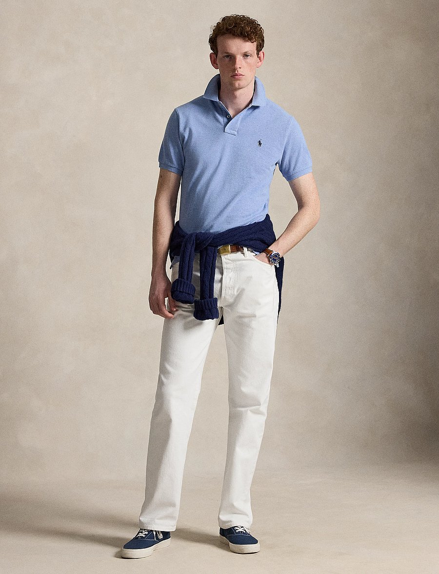 Polo Ralph Lauren - The Iconic Custom Slim Fit Mesh Polo - lühikeste varrukatega polod - isle htr - 4
