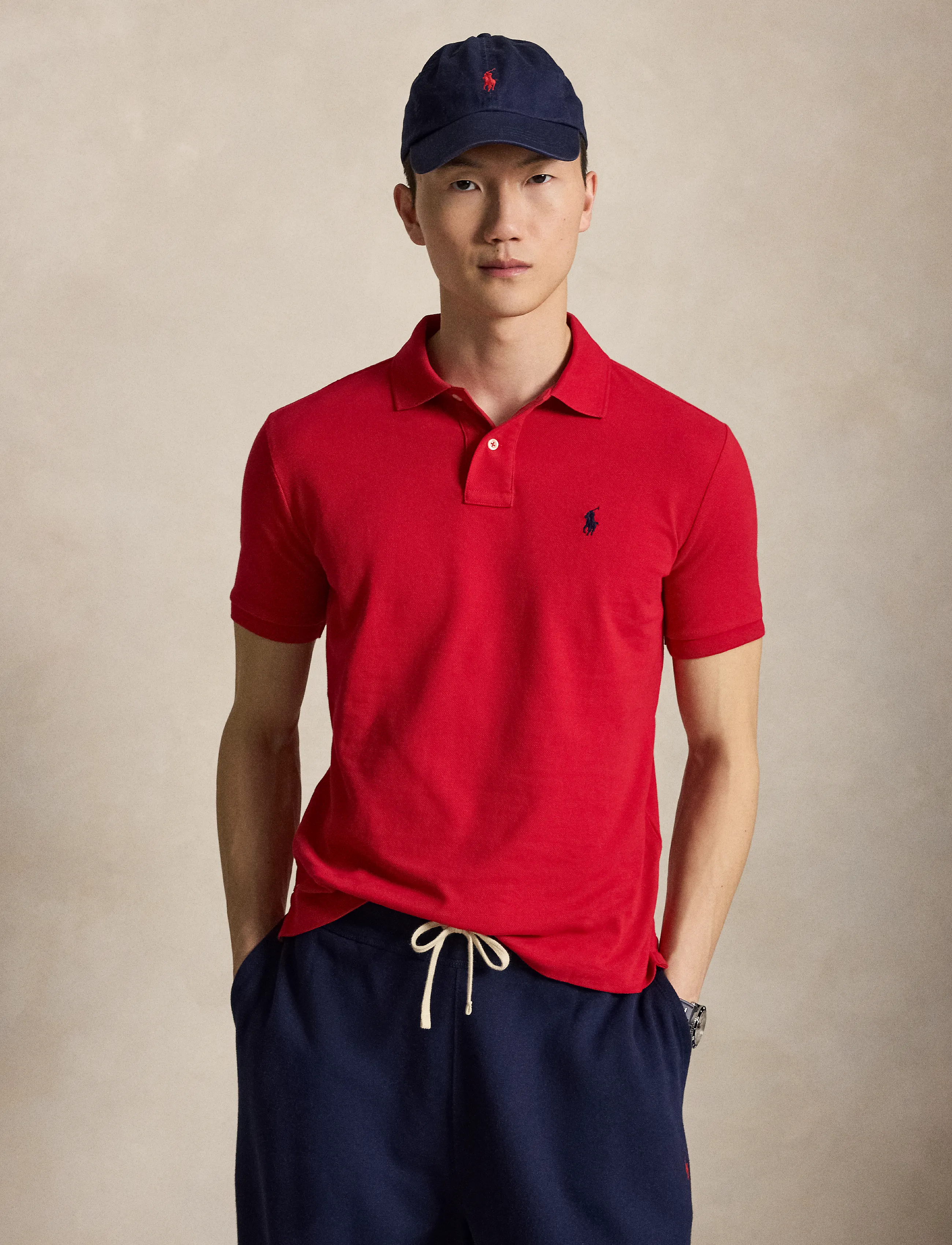 Polo Ralph Lauren - The Iconic Custom Slim Fit Mesh Polo - kortärmade pikéer - rl2000 red - 3