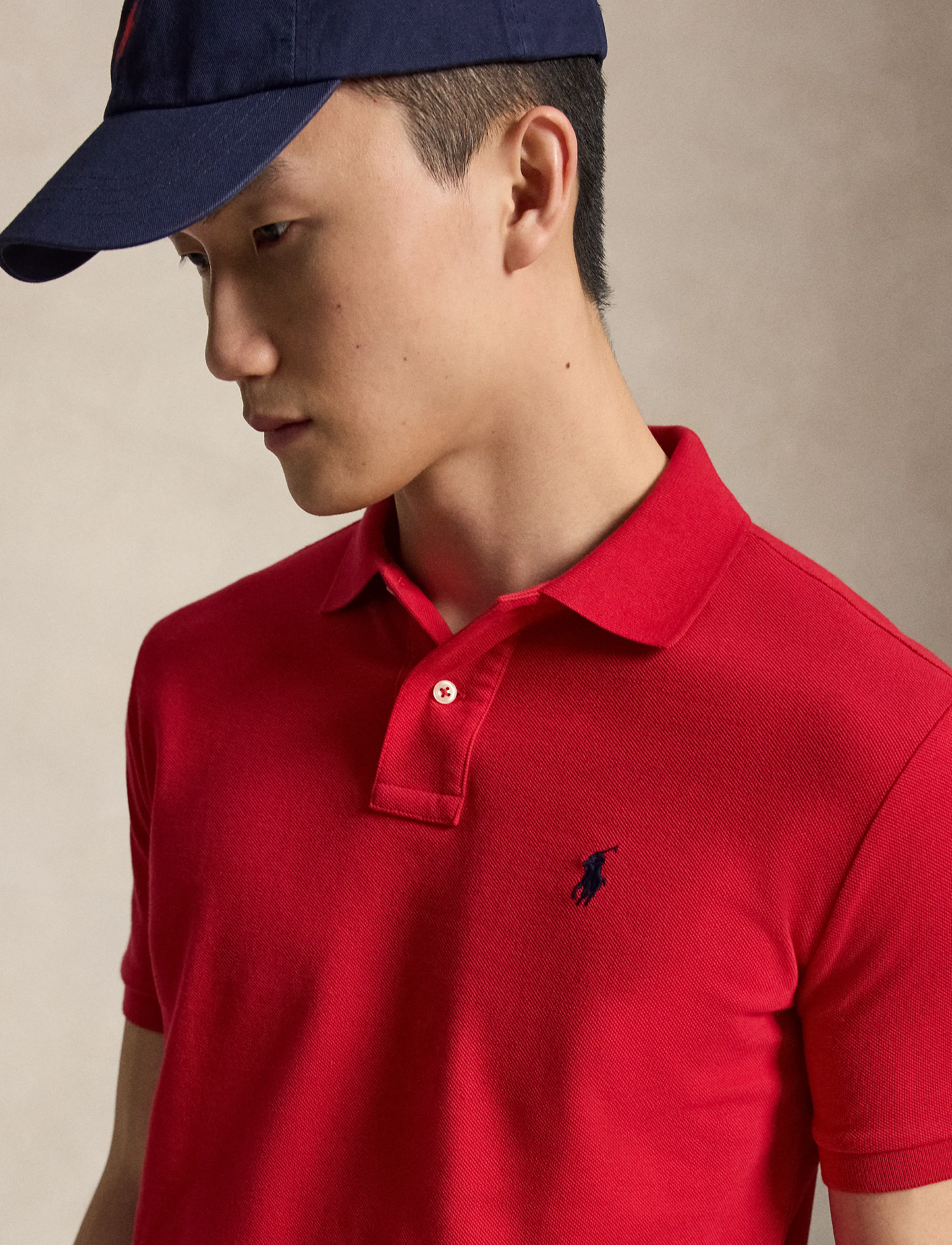 Polo Ralph Lauren The Iconic Custom Slim Fit Mesh Polo pikéer herr – bild 6