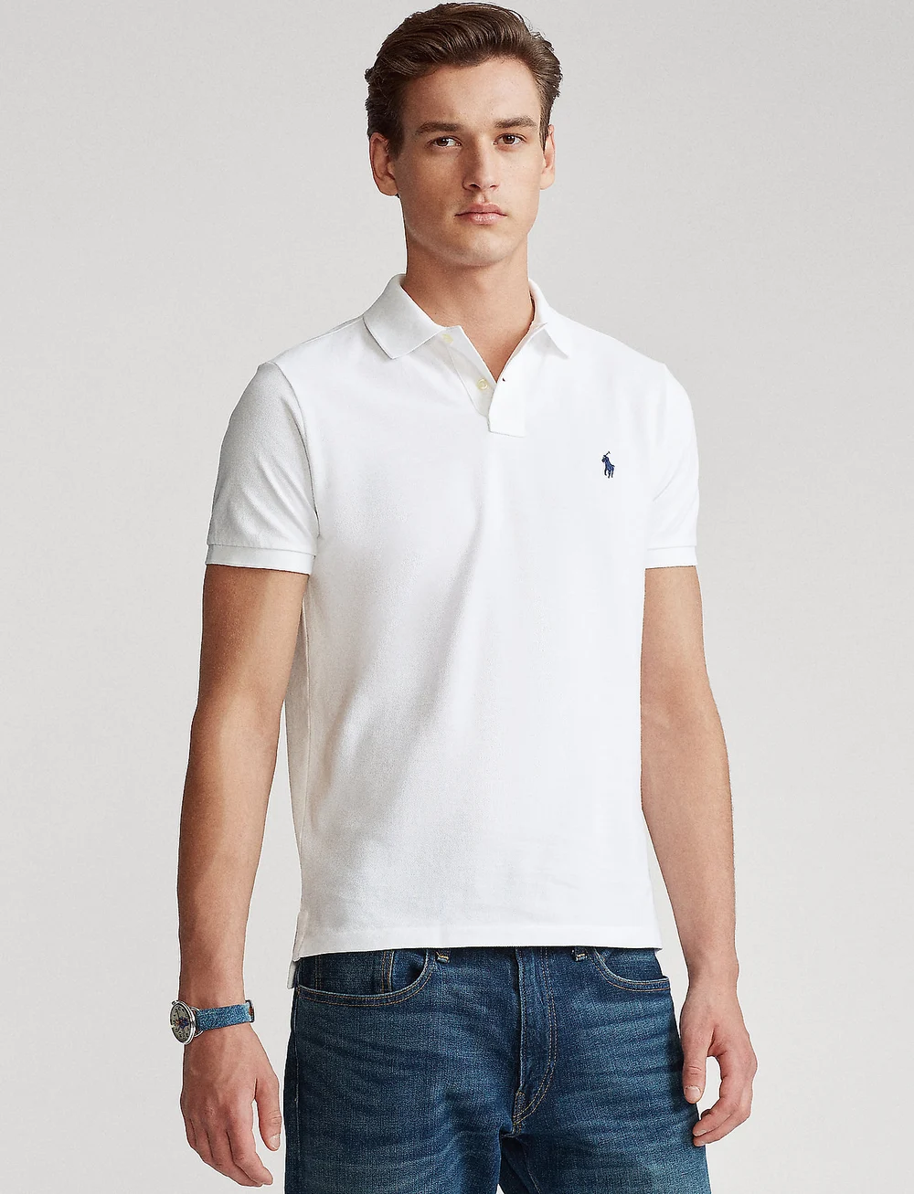 Polo Ralph Lauren - The Iconic Mesh Polo Shirt - kurzärmelig - white - 0