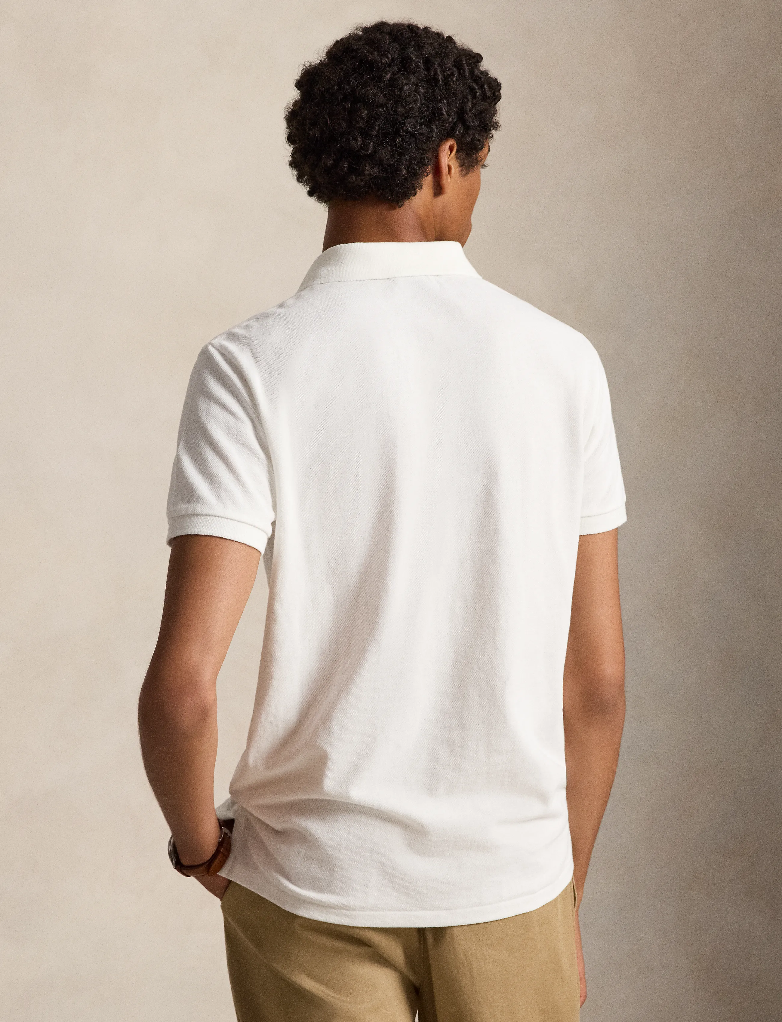 Polo Ralph Lauren - The Iconic Custom Slim Fit Mesh Polo - kortærmede poloer - white - 3