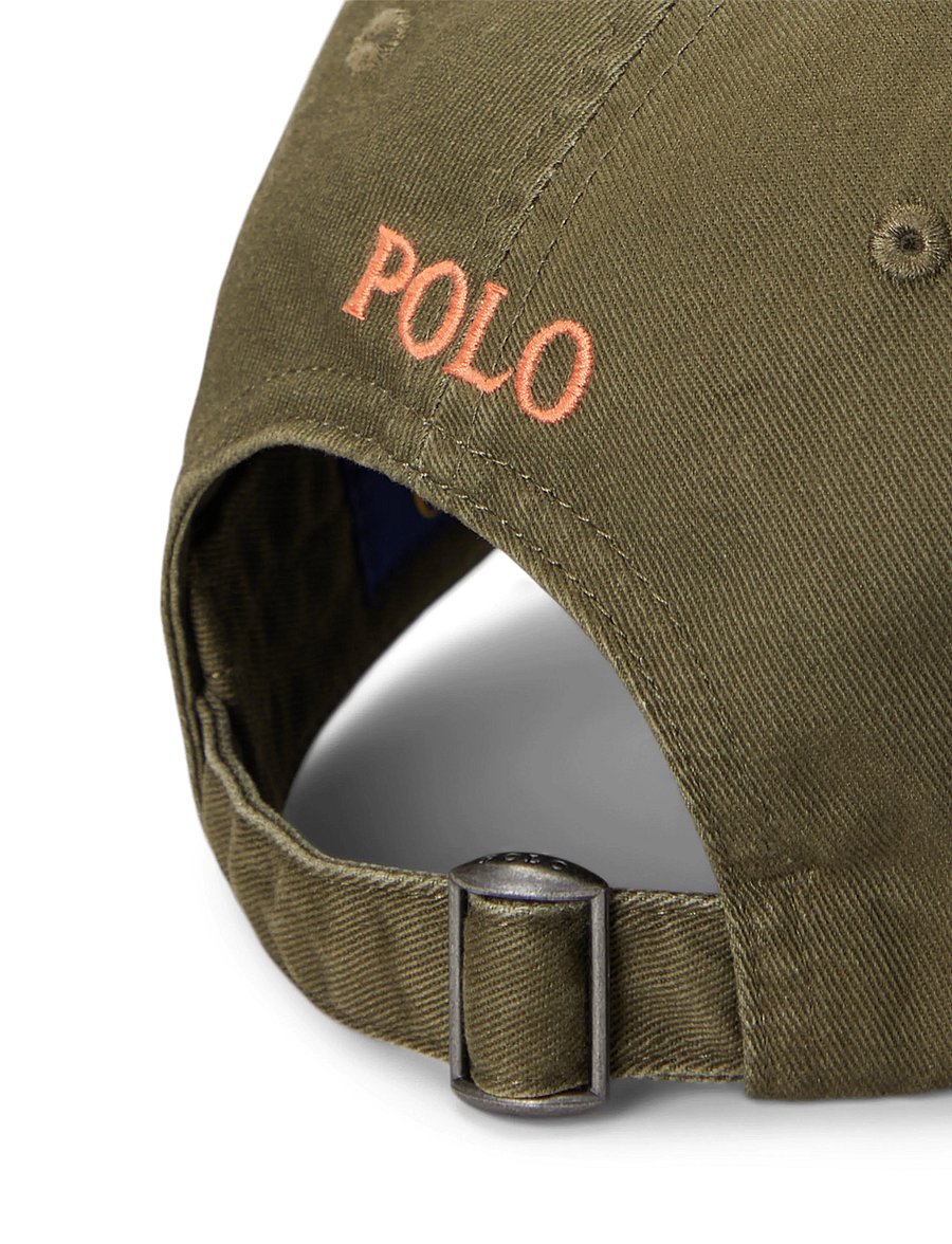 Polo Ralph Lauren - The Iconic Cotton Chino Ball Cap - czapki - canopy olive - 3