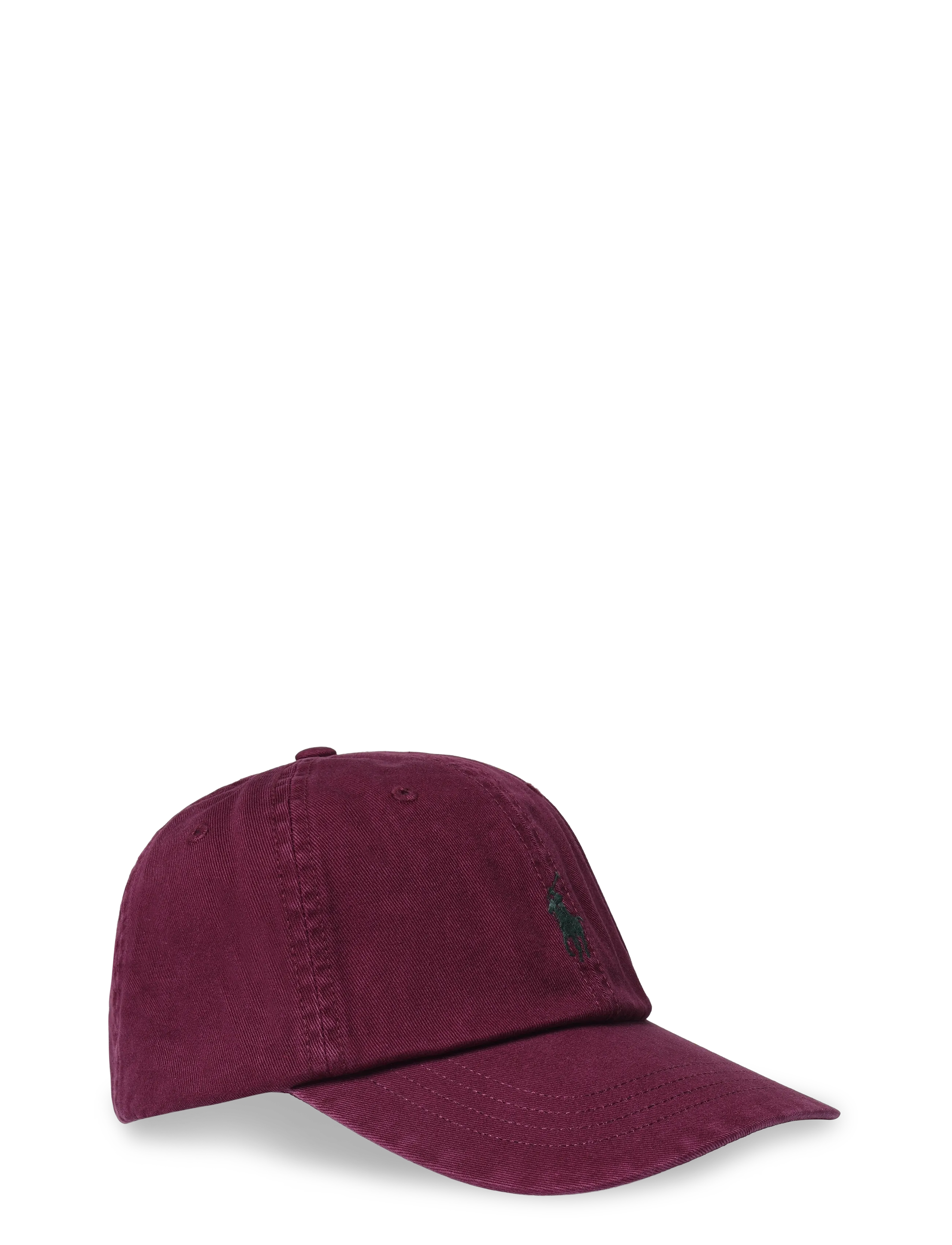 Polo Ralph Lauren The Iconic Cotton Chino Ball Cap, One Size, Headwear, Burgunderrot - Caps, Männerswear