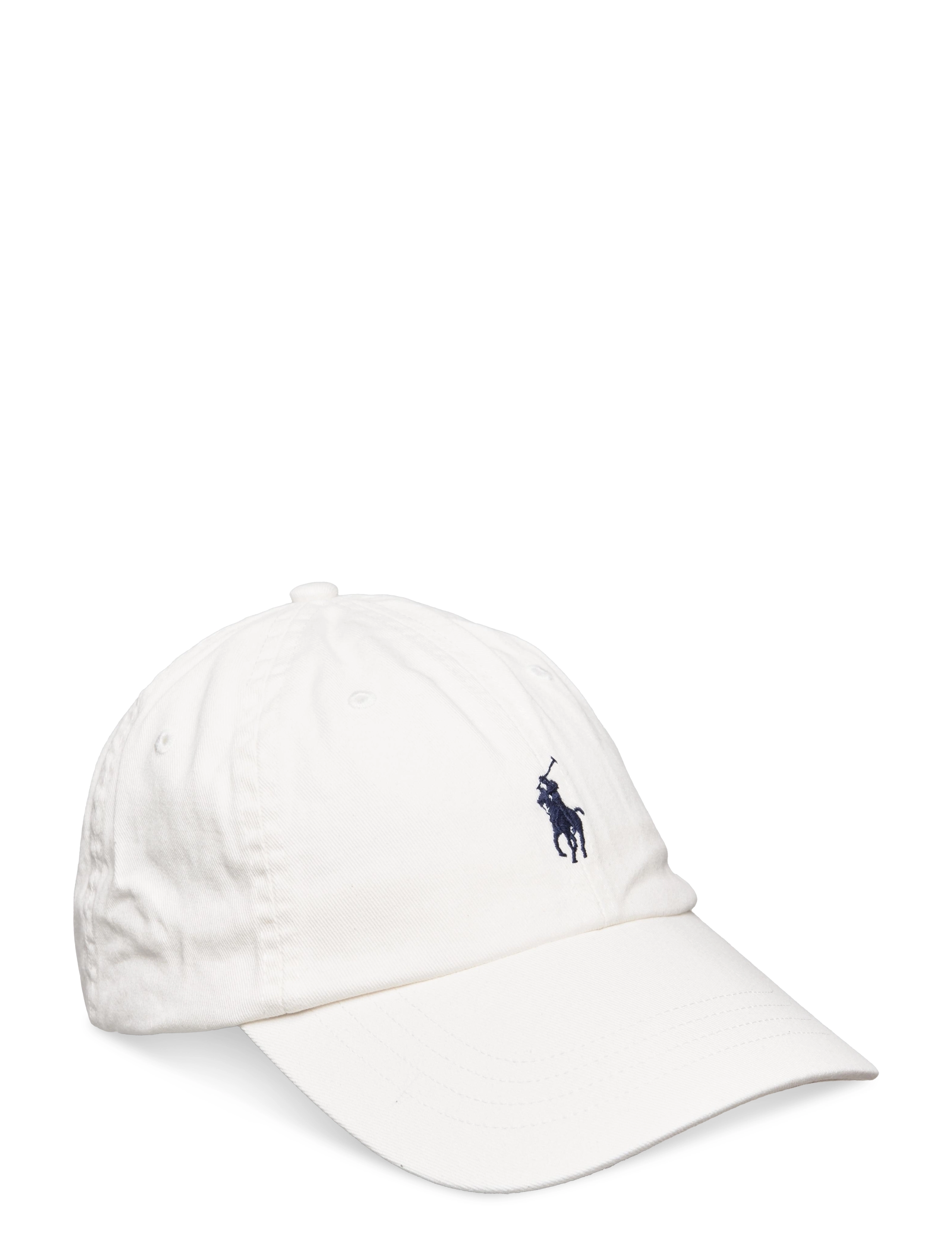 Polo Ralph Lauren The Iconic Cotton Chino Ball Cap, One Size, Headwear, Weiß - Caps, Männerswear