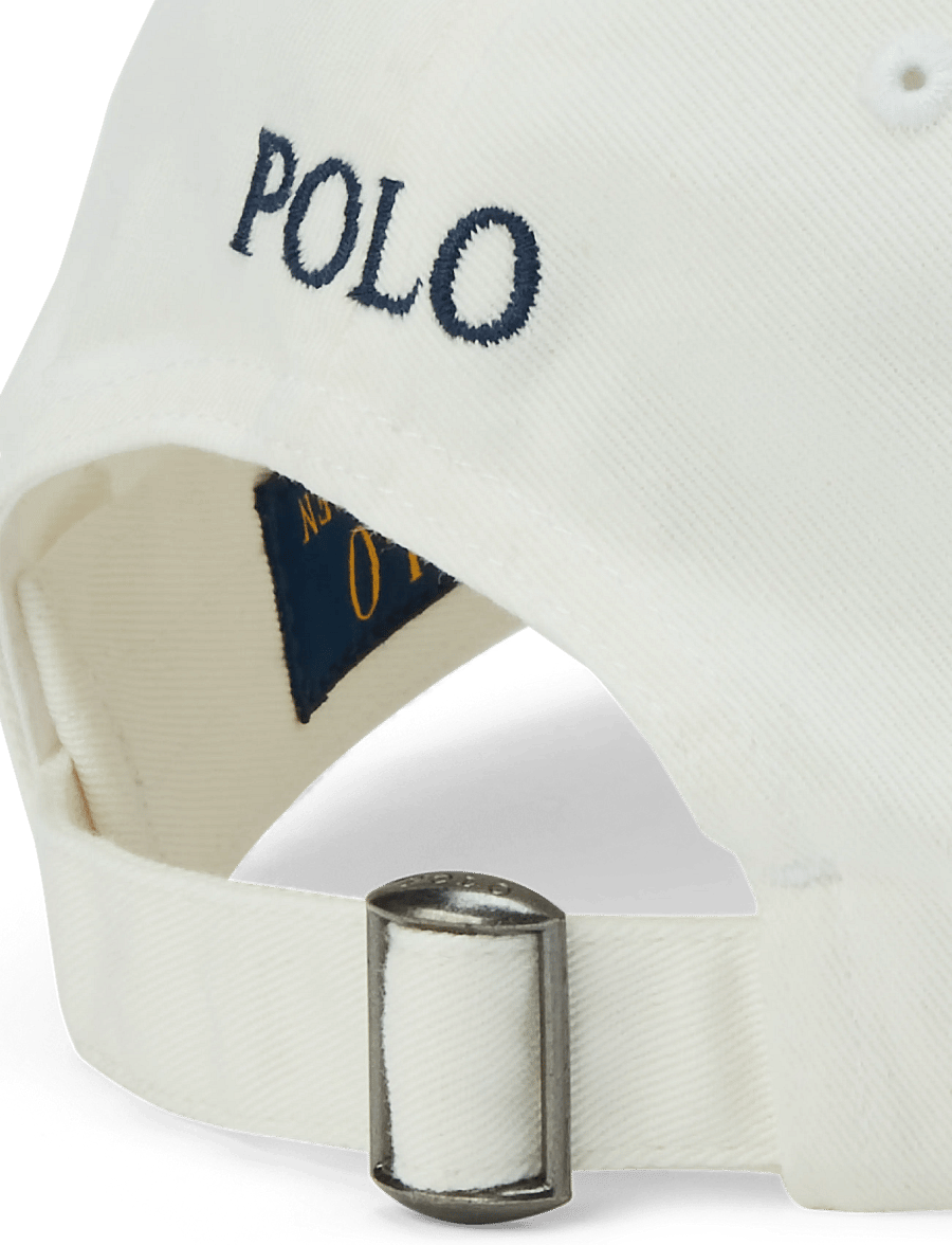 Polo Ralph Lauren - The Iconic Cotton Chino Ball Cap - mössor & kepsar - deckwash white - 2