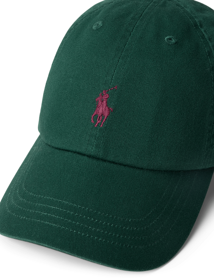 Polo Ralph Lauren - The Iconic Cotton Chino Ball Cap - mütsid ja nokkmütsid - moss agate w/c393 - 3