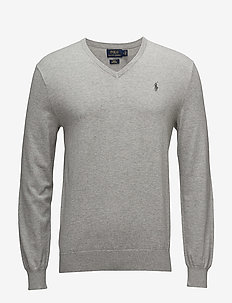 Slim Fit Cotton V-Neck Sweater, Polo Ralph Lauren