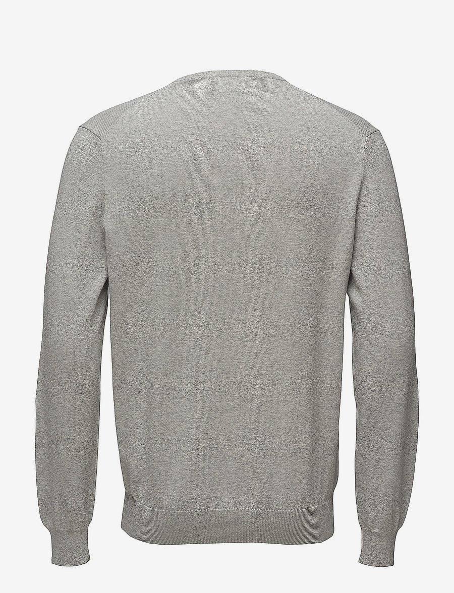 Polo Ralph Lauren - Slim Fit Cotton V-Neck Sweater - v-ausschnitt - andover heather - 3