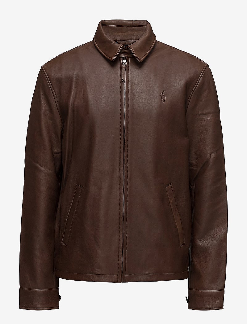 Polo Ralph Lauren - Leather Jacket - herbstjacken - bison brown - 1