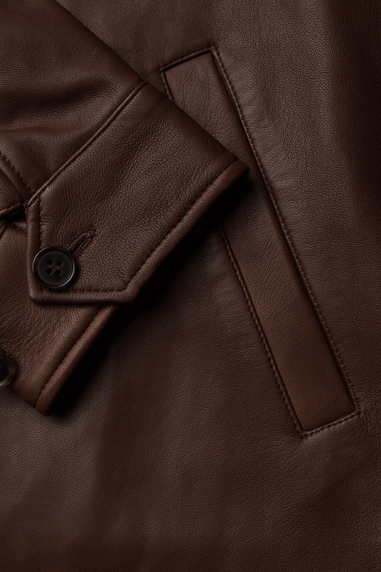 Polo Ralph Lauren - The Bayville Leather Jacket - bison brown - 4