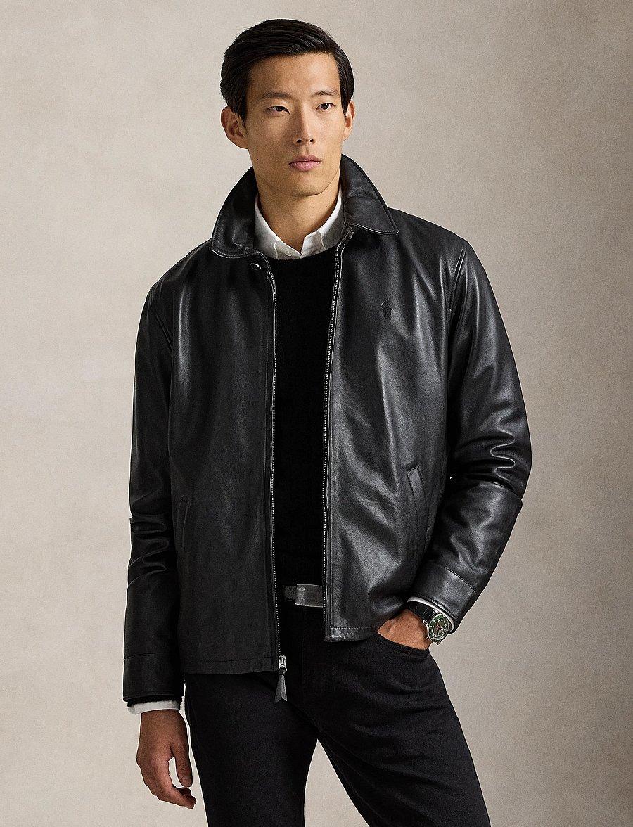 Polo Ralph Lauren - The Bayville Leather Jacket - leather jackets - polo black - 1