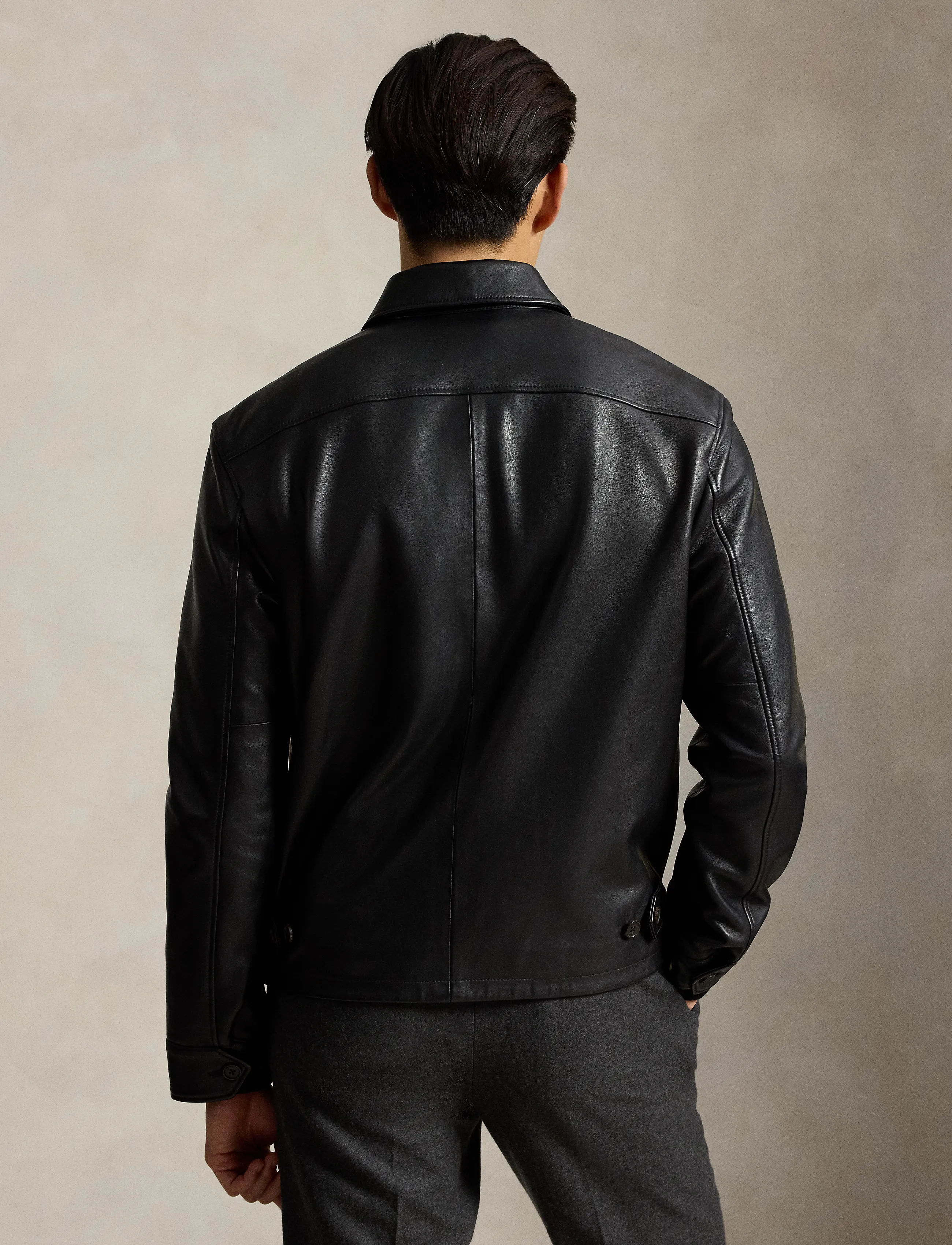 Polo Ralph Lauren - The Bayville Leather Jacket - polo black - 5