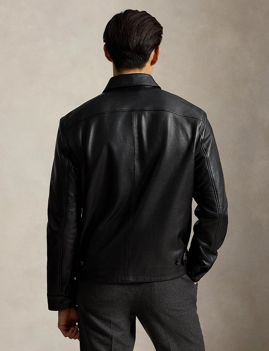 Polo Ralph Lauren - The Bayville Leather Jacket - leather jackets - polo black - 5