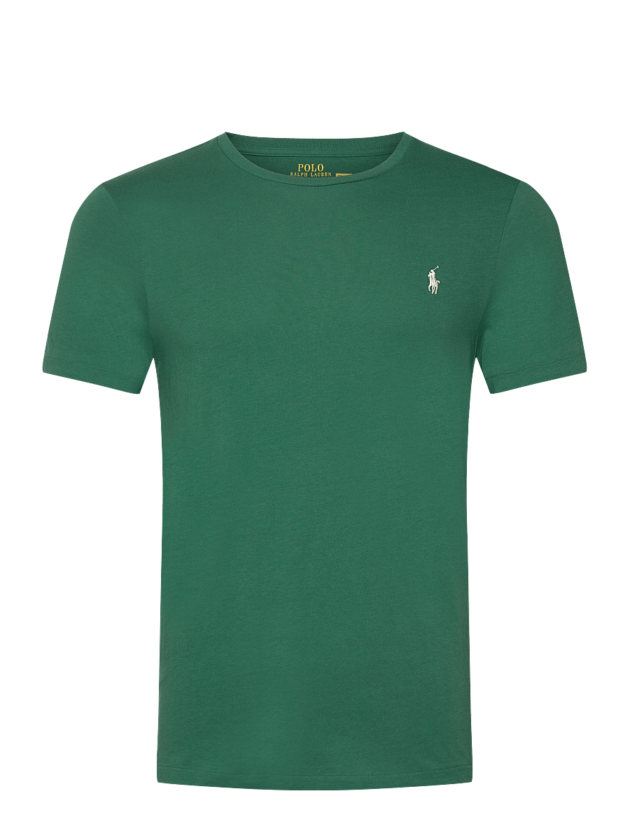 Polo Ralph Lauren - Custom Slim Fit Jersey Crewneck T-Shirt - short-sleeved t-shirts - antique green/ant - 0