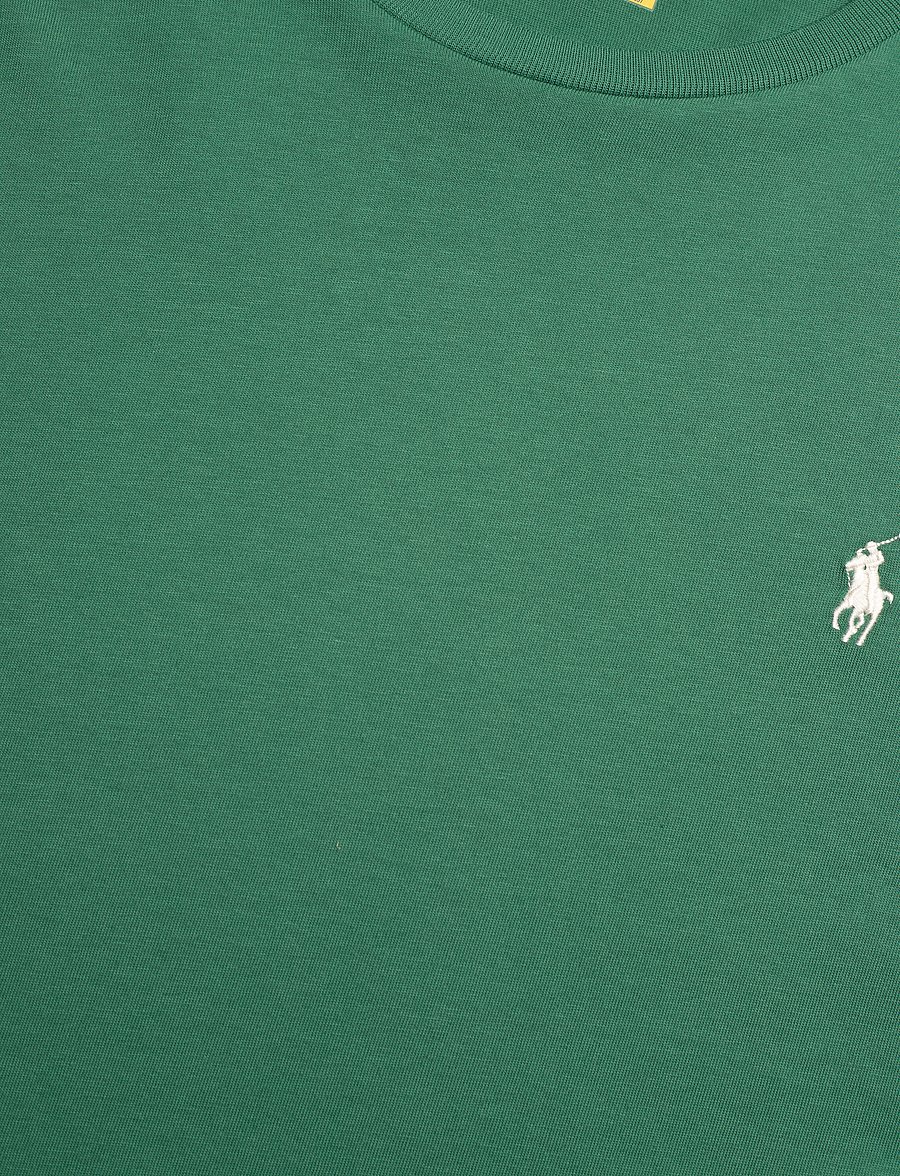 Polo Ralph Lauren - Custom Slim Fit Jersey Crewneck T-Shirt - short-sleeved t-shirts - antique green/ant - 2