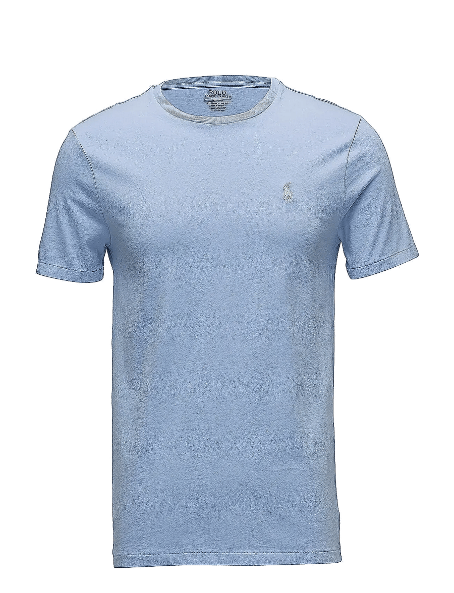 Polo Ralph Lauren - Custom Slim Fit Jersey Crewneck T-Shirt - kurzärmelig - austin blue - 0